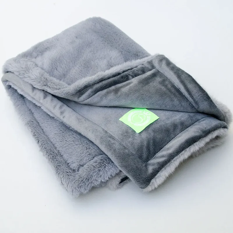 Luxus Hundedecke "Plaid - Deluxe" grau