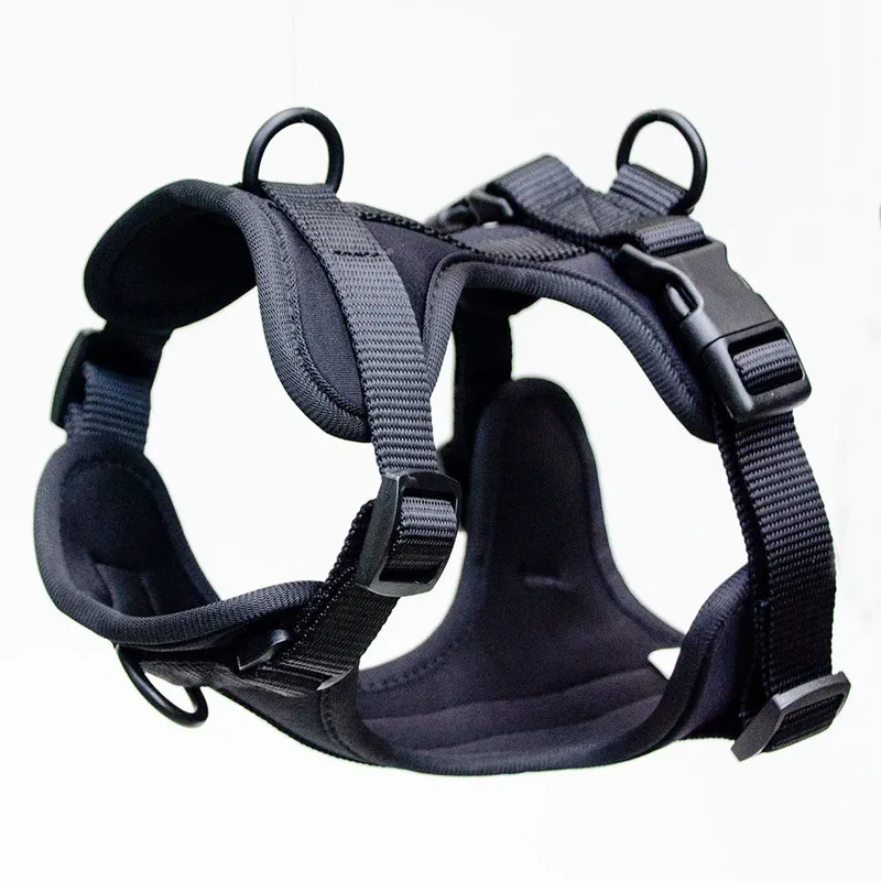 Hundegeschirr - "Soft & Safe" Black