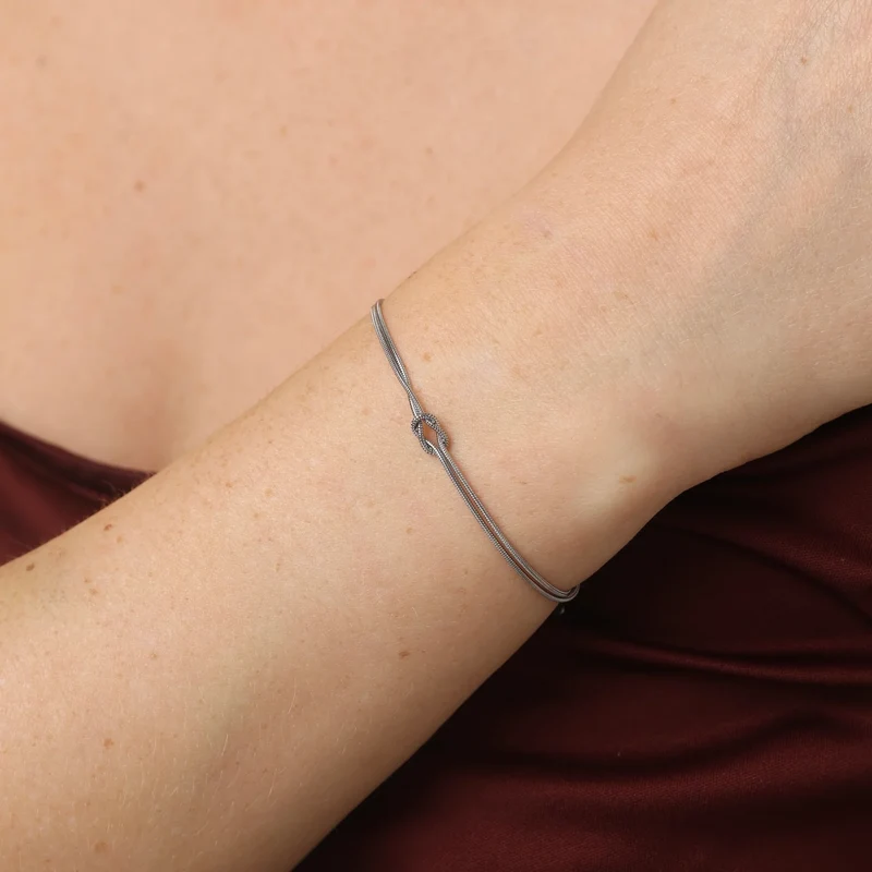 MIO Silber Armband mit Knoten