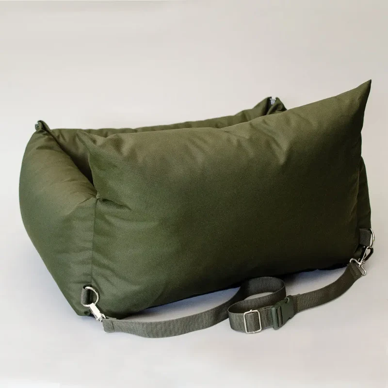 Hundeautositz „Slide Out" – Oliv