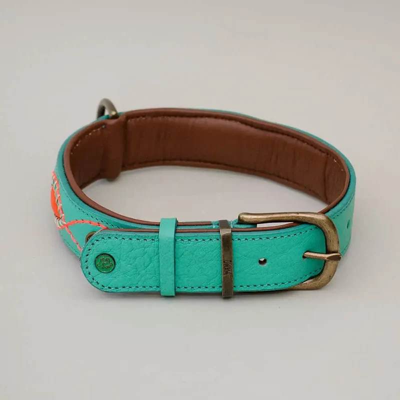Halsband im Bohemian Stil - "ibiza lounge BIG" - türkis