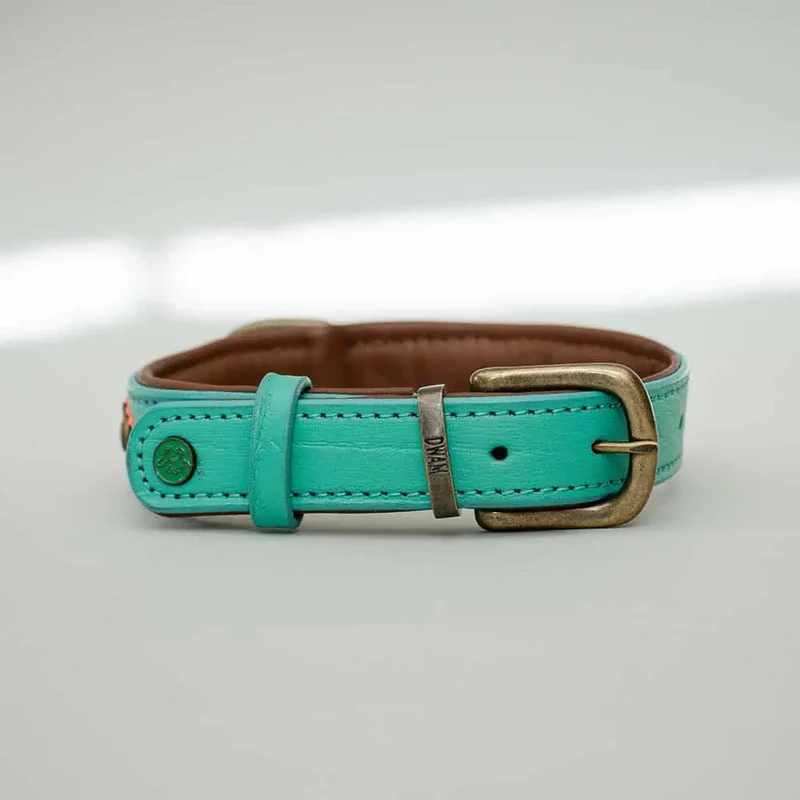 Halsband im Bohemian Stil - "ibiza lounge BIG" - türkis