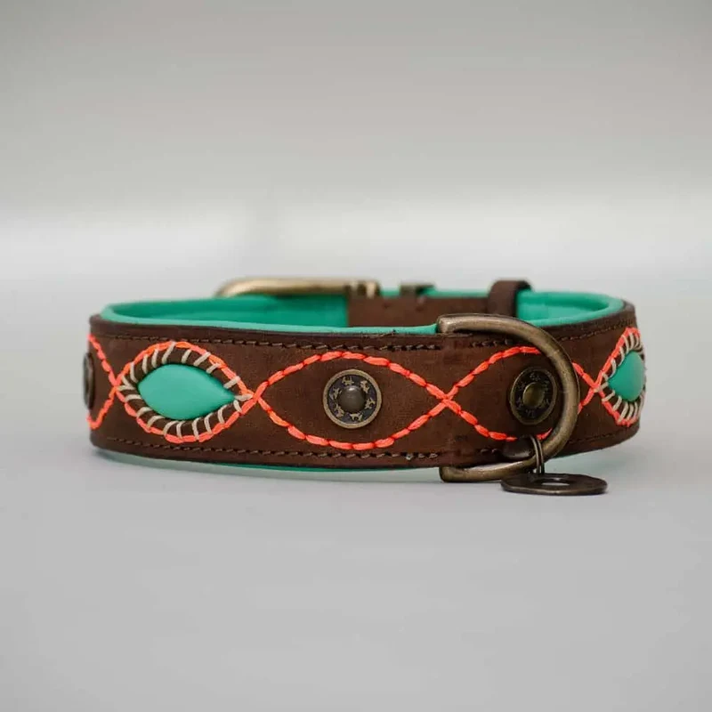 Halsband im Bohemian Look - "ibiza lounge BIG" - braun