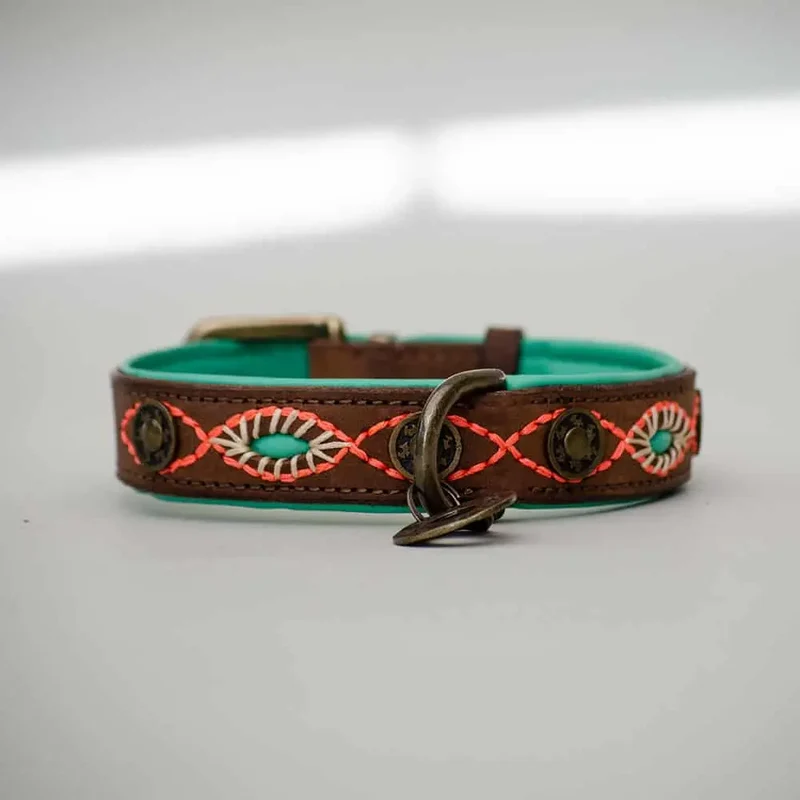 Halsband im Bohemian Look - "ibiza lounge BIG" - braun