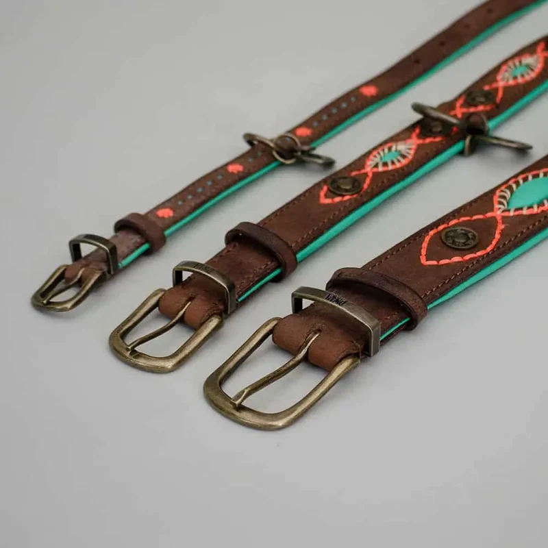 Halsband im Bohemian Look - "ibiza lounge BIG" - braun