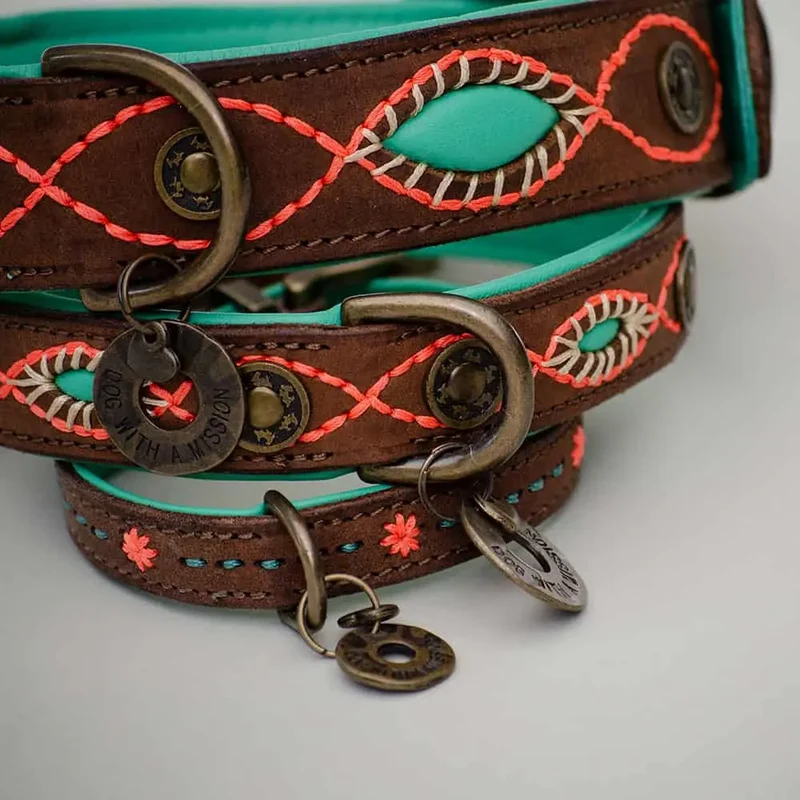 Halsband im Bohemian Look - "ibiza lounge BIG" - braun