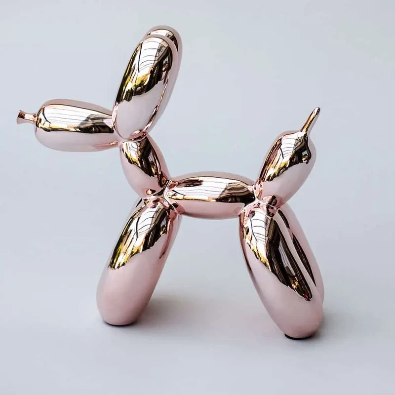 Dekofigur "Ballon Hund" - Art of Dog rosé