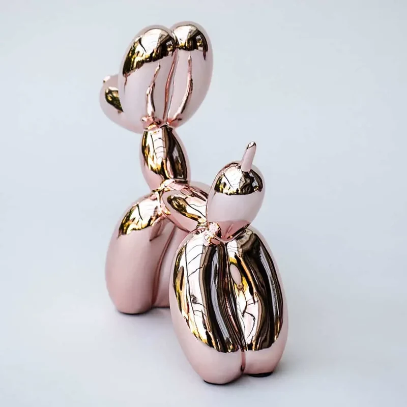 Dekofigur "Ballon Hund" - Art of Dog rosé