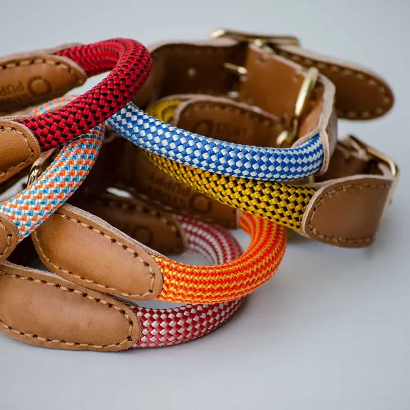 Das robuste Halsband "Mountain" - rot