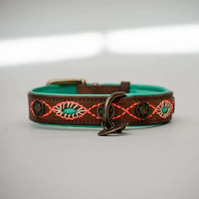 Bohemian Halsband - "ibiza lounge PETIT" - braun