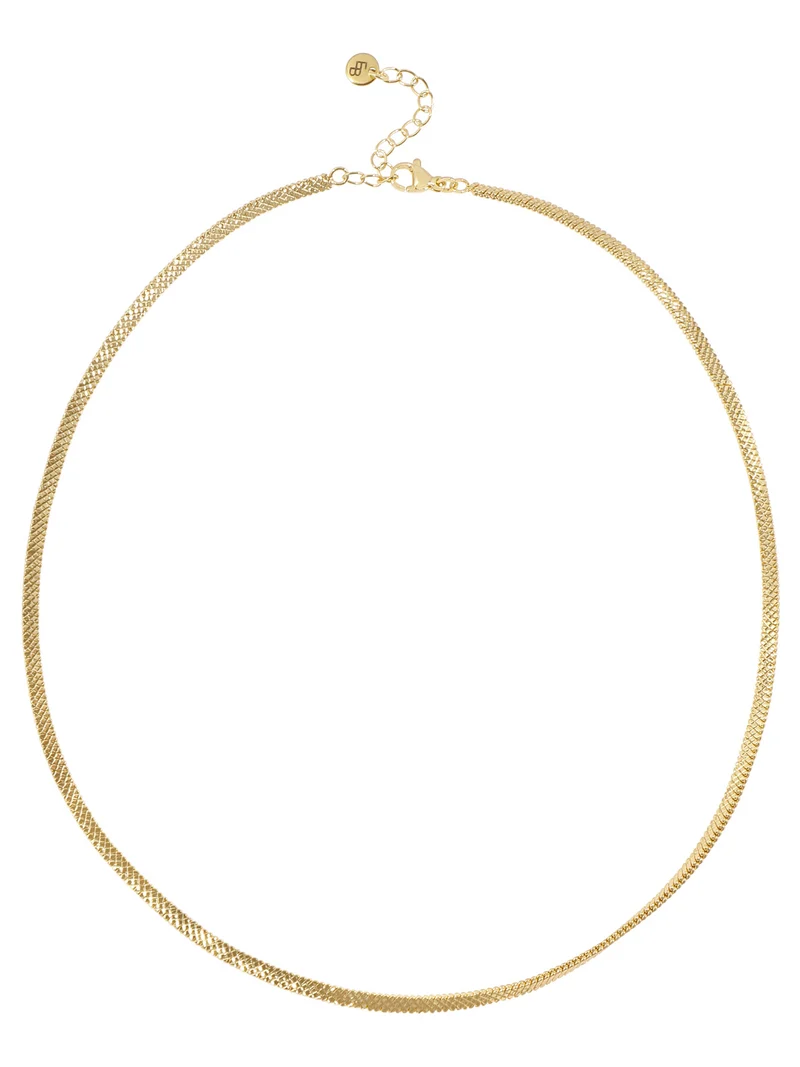 Halskette mit goldener Schlangenmuster