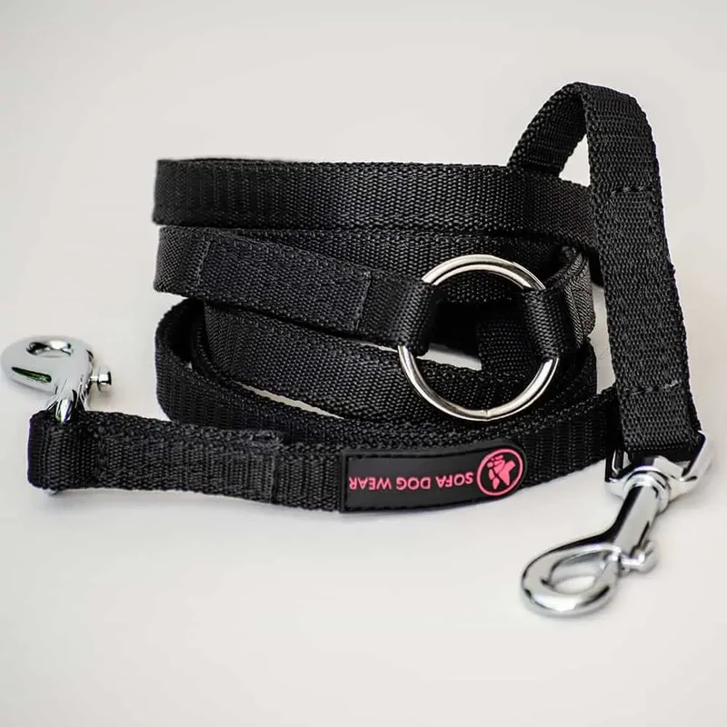 Hundeleine für den Alltag - "Basic-SDW" - black