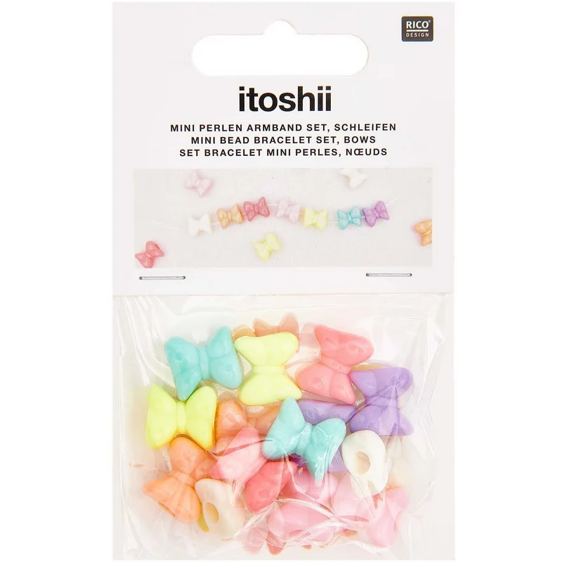 Mini-Schleifen-Perlenarmband-Set