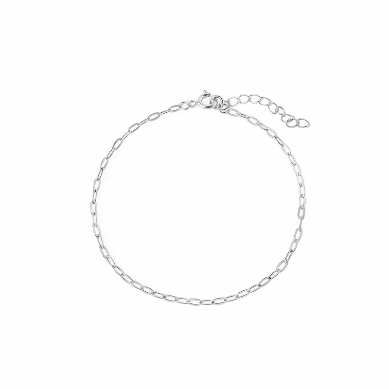 Silbernes kurzes Gliederarmband