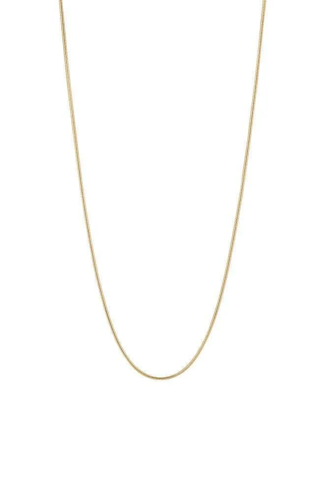 Goldene Halskette mit runden Gliedern