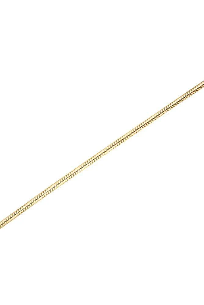 Goldene Halskette mit runden Gliedern